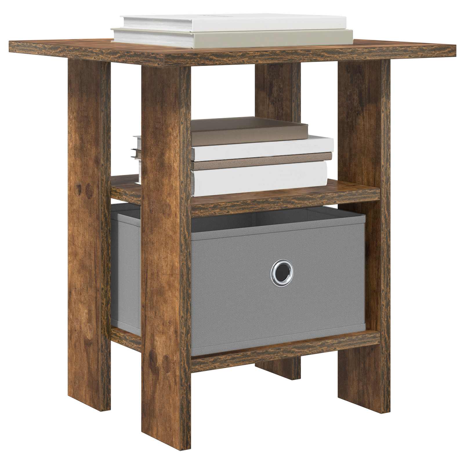 vidaXL Bedside Table 2 pcs Smoked Oak 41 x 40 x 45 cm Engineered Wood 3