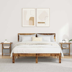 vidaXL Bedside Table 2 pcs Old Wood 41 x 40 x 45 cm Engineered Wood 1