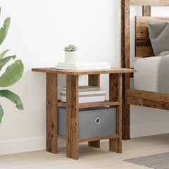 vidaXL Bedside Table 2 pcs Old Wood 41 x 40 x 45 cm Engineered Wood 4