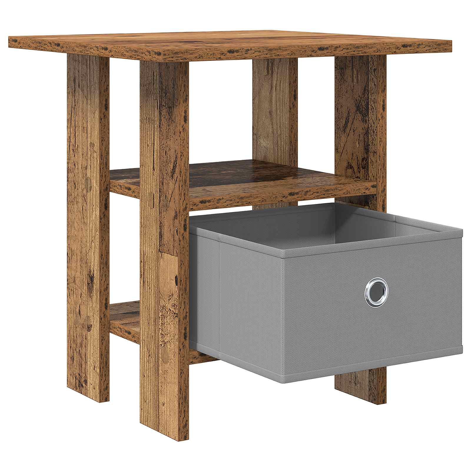 vidaXL Bedside Table 2 pcs Old Wood 41 x 40 x 45 cm Engineered Wood 5
