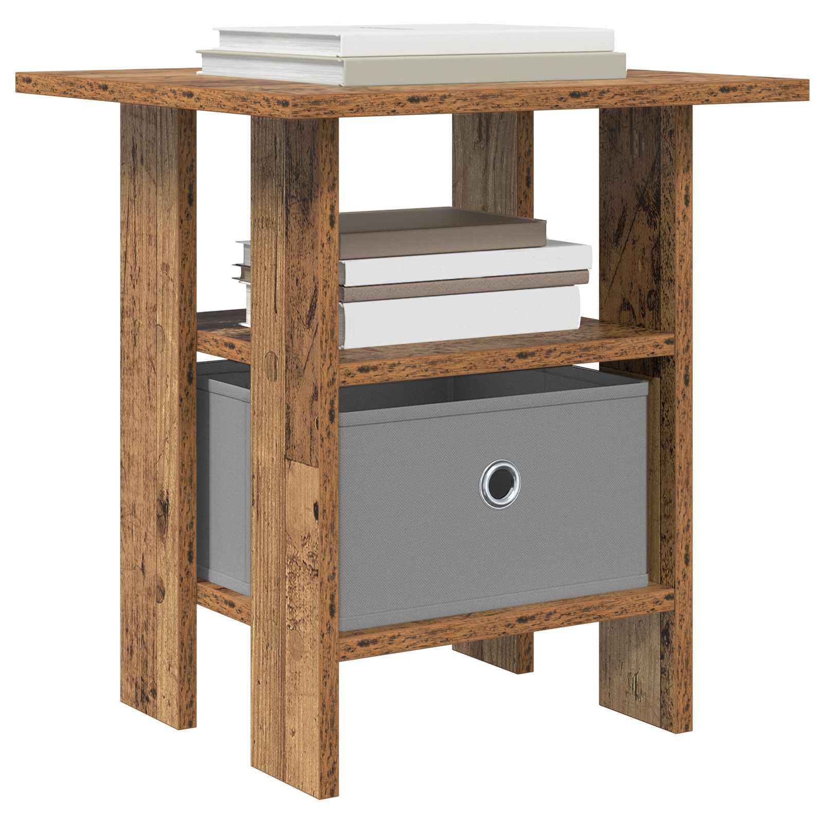 vidaXL Bedside Table 2 pcs Old Wood 41 x 40 x 45 cm Engineered Wood 3