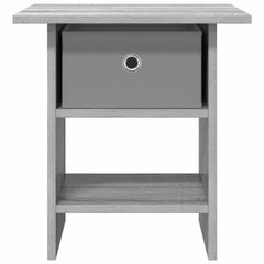 vidaXL Bedside Table Grey Sonoma 41 x 40 x 45 cm Engineered Wood 6