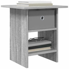 vidaXL Bedside Table Grey Sonoma 41 x 40 x 45 cm Engineered Wood 3