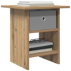vidaXL Bedside Table Artisan Oak 41 x 40 x 45 cm Engineered Wood 3