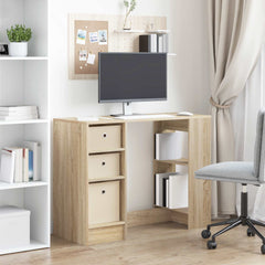 vidaXL Desk Sonoma Oak 100 x 40 x 75 cm Engineered Wood 4