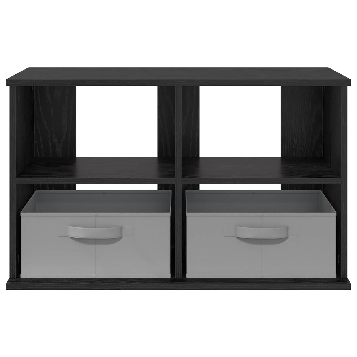 TV stand with Drawer 79 x 40 x 48 cm Black oak
