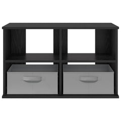TV stand with Drawer 79 x 40 x 48 cm Black oak