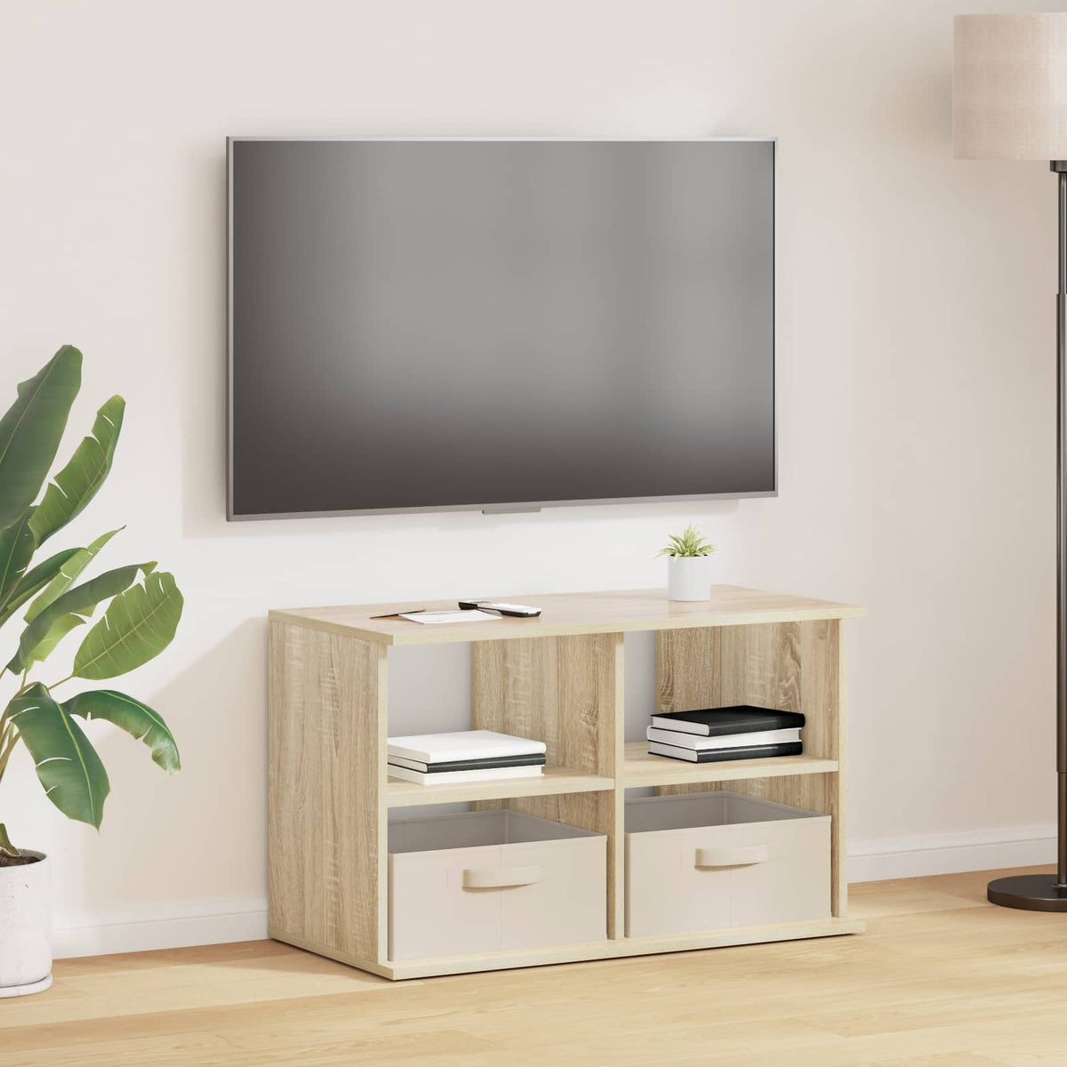 TV stand with Drawer 79 x 40 x 48 cm Sonoma oak
