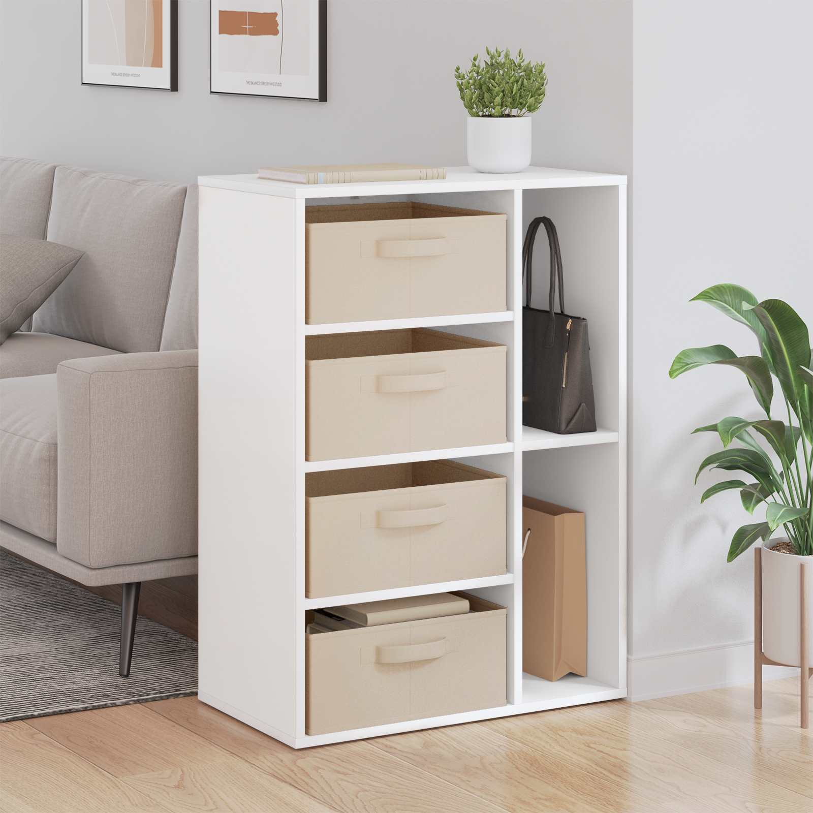 vidaXL Sideboard White 60 x 33.5 x 84 cm 1
