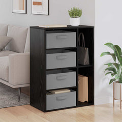 vidaXL Sideboard Black Oak 60 x 33.5 x 84 cm 1