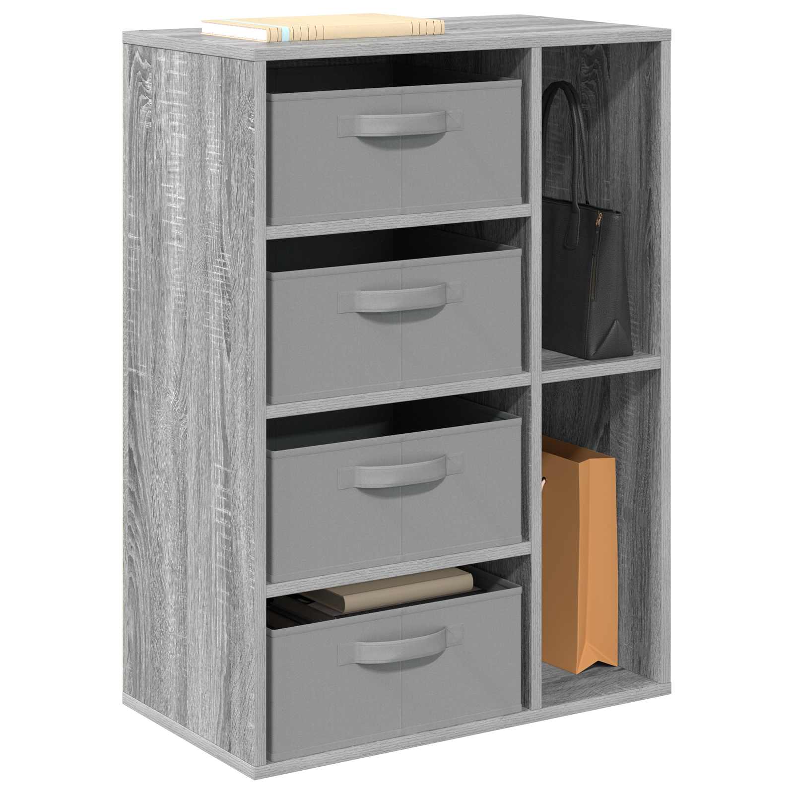vidaXL Sideboard Grey Sonoma 60 x 33.5 x 84 cm 3