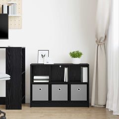 vidaXL Sideboard Black Oak 73.5 x 22.5 x 53.5 cm 4