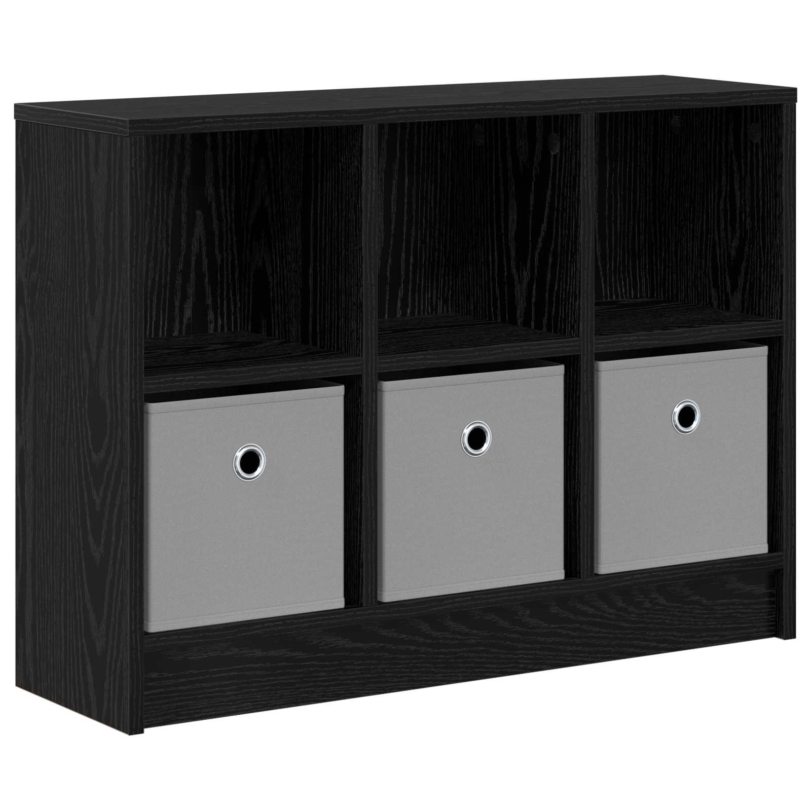 vidaXL Sideboard Black Oak 73.5 x 22.5 x 53.5 cm 2