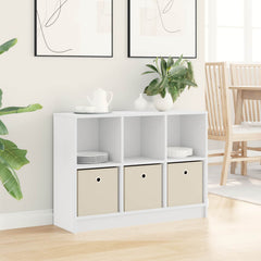 vidaXL Sideboard White 88.5 x 27.5 x 63.5 cm 1