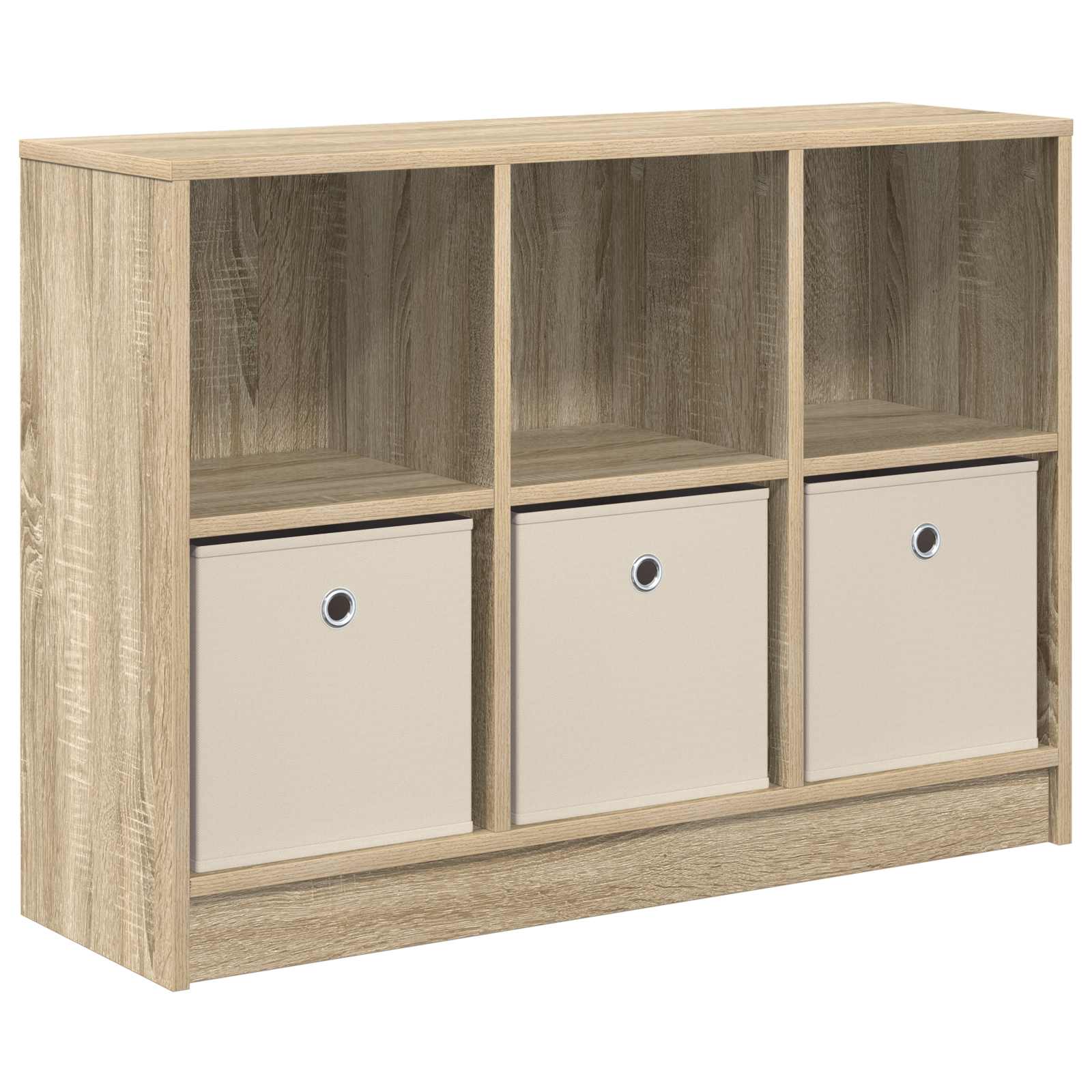 vidaXL Sideboard Sonoma Oak 88.5 x 27.5 x 63.5 cm 2