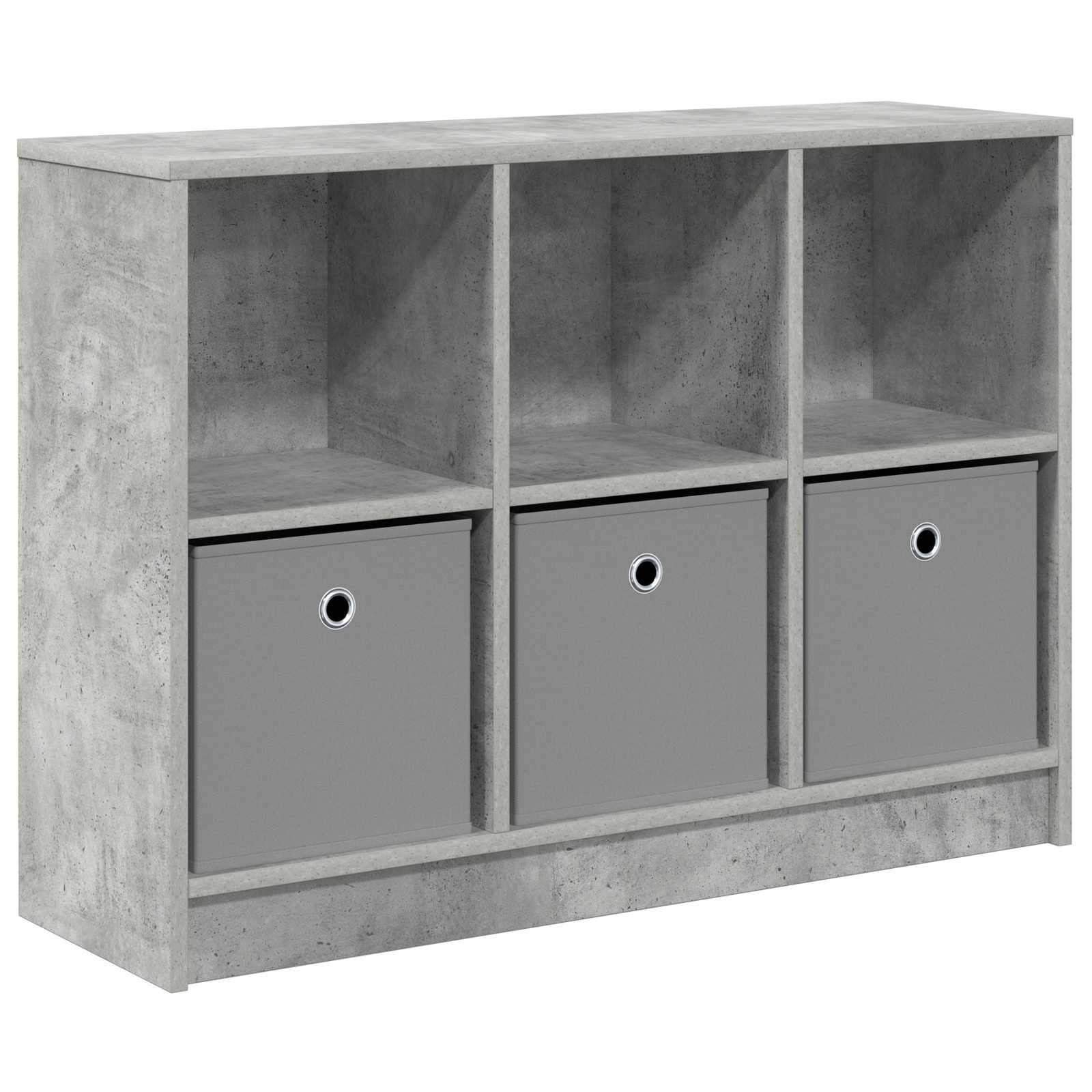 vidaXL Sideboard Concrete Grey 88.5 x 27.5 x 63.5 cm 2