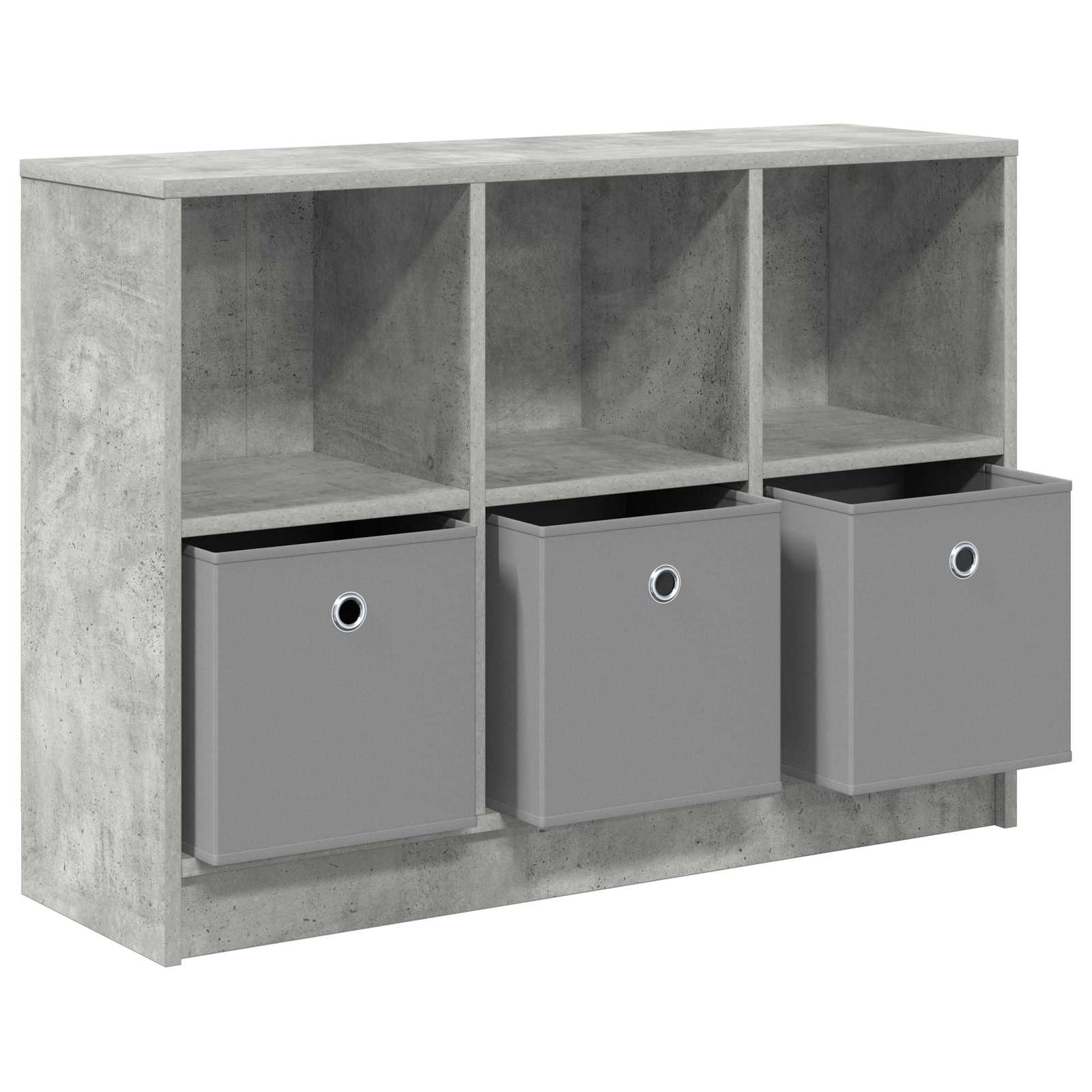 vidaXL Sideboard Concrete Grey 88.5 x 27.5 x 63.5 cm 5