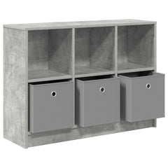 vidaXL Sideboard Concrete Grey 88.5 x 27.5 x 63.5 cm 5
