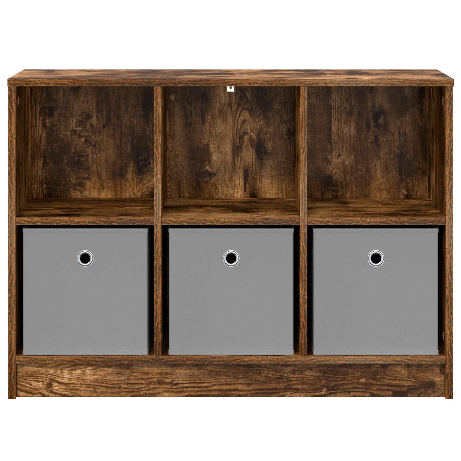 vidaXL Sideboard Smoked Oak 88.5 x 27.5 x 63.5 cm 6