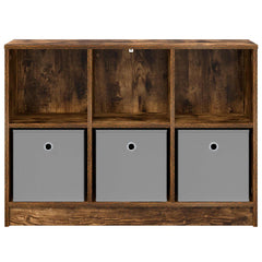 vidaXL Sideboard Smoked Oak 88.5 x 27.5 x 63.5 cm 6