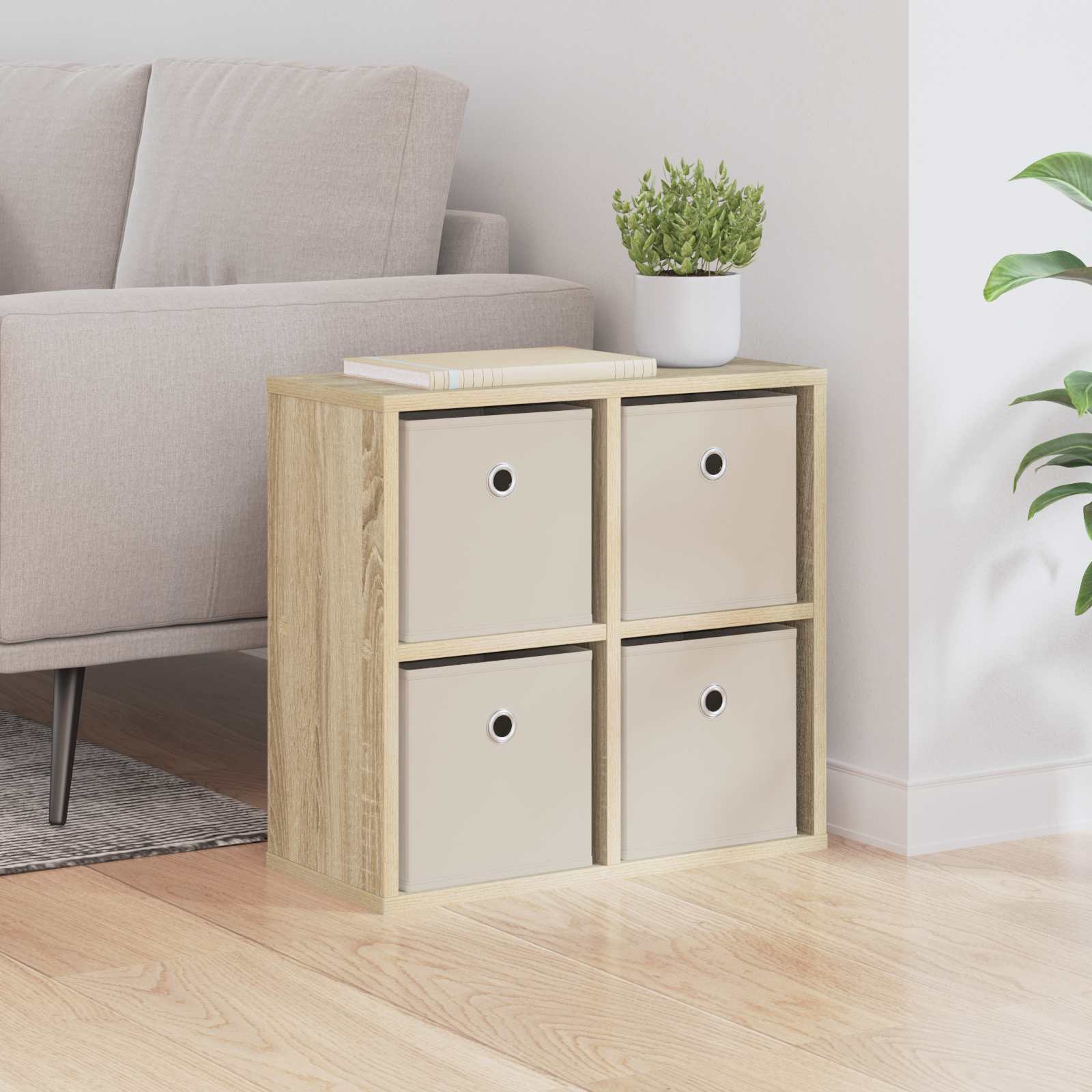 vidaXL Sideboard Sonoma Oak 49.5 x 22 x 47 cm 1