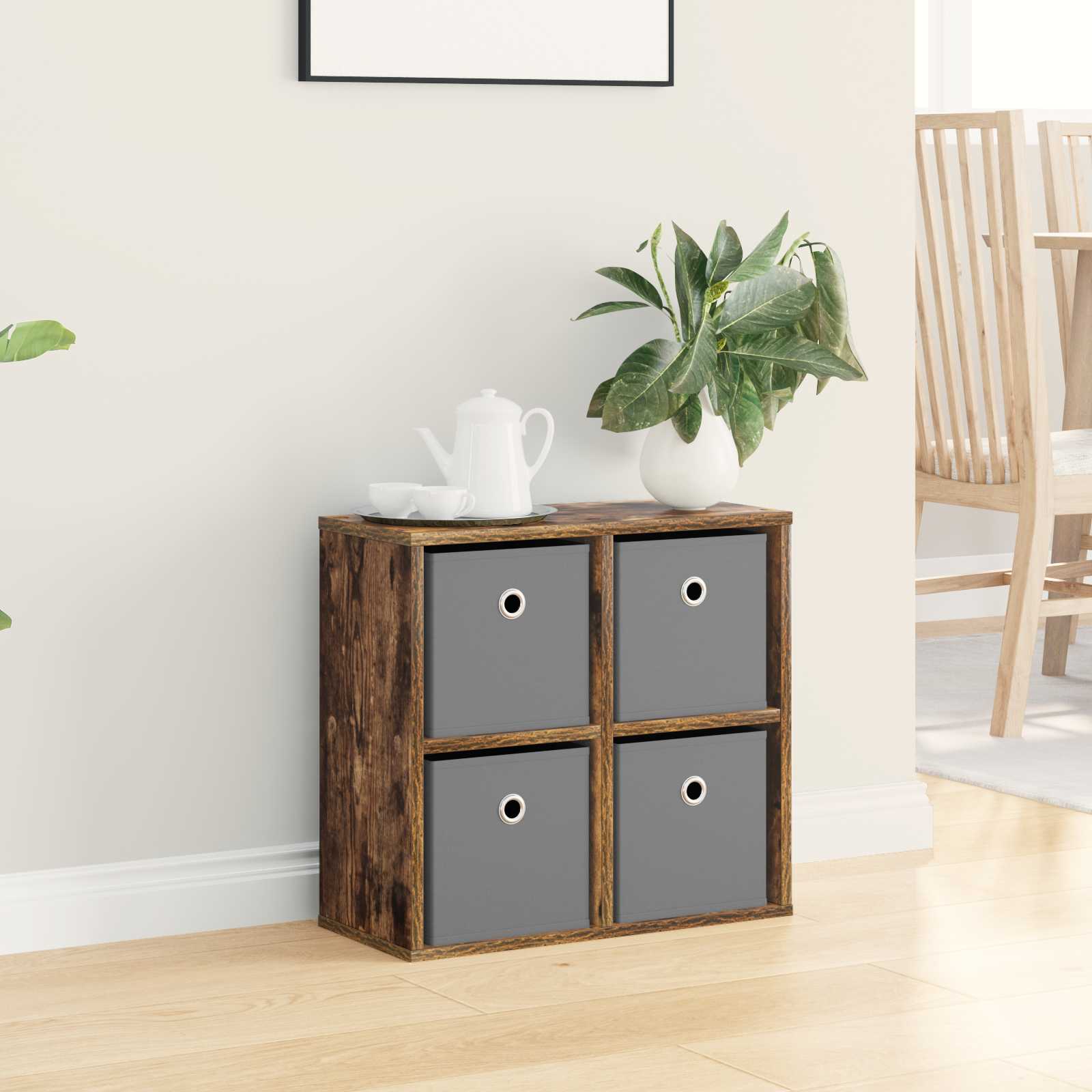 vidaXL Sideboard Smoked Oak 49.5 x 22 x 47 cm 4