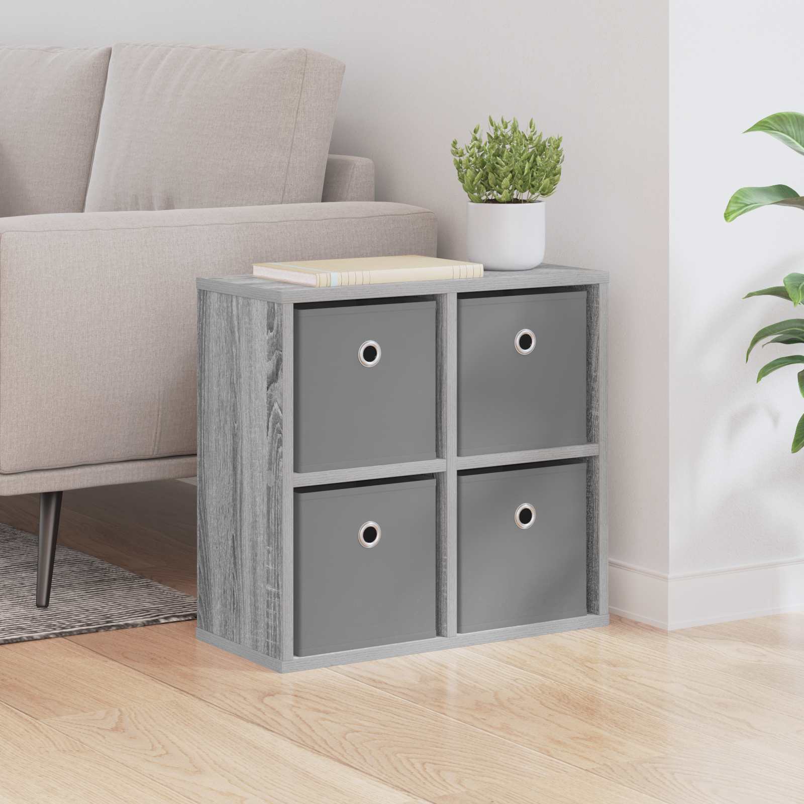 vidaXL Sideboard Grey Sonoma 49.5 x 22 x 47 cm 1