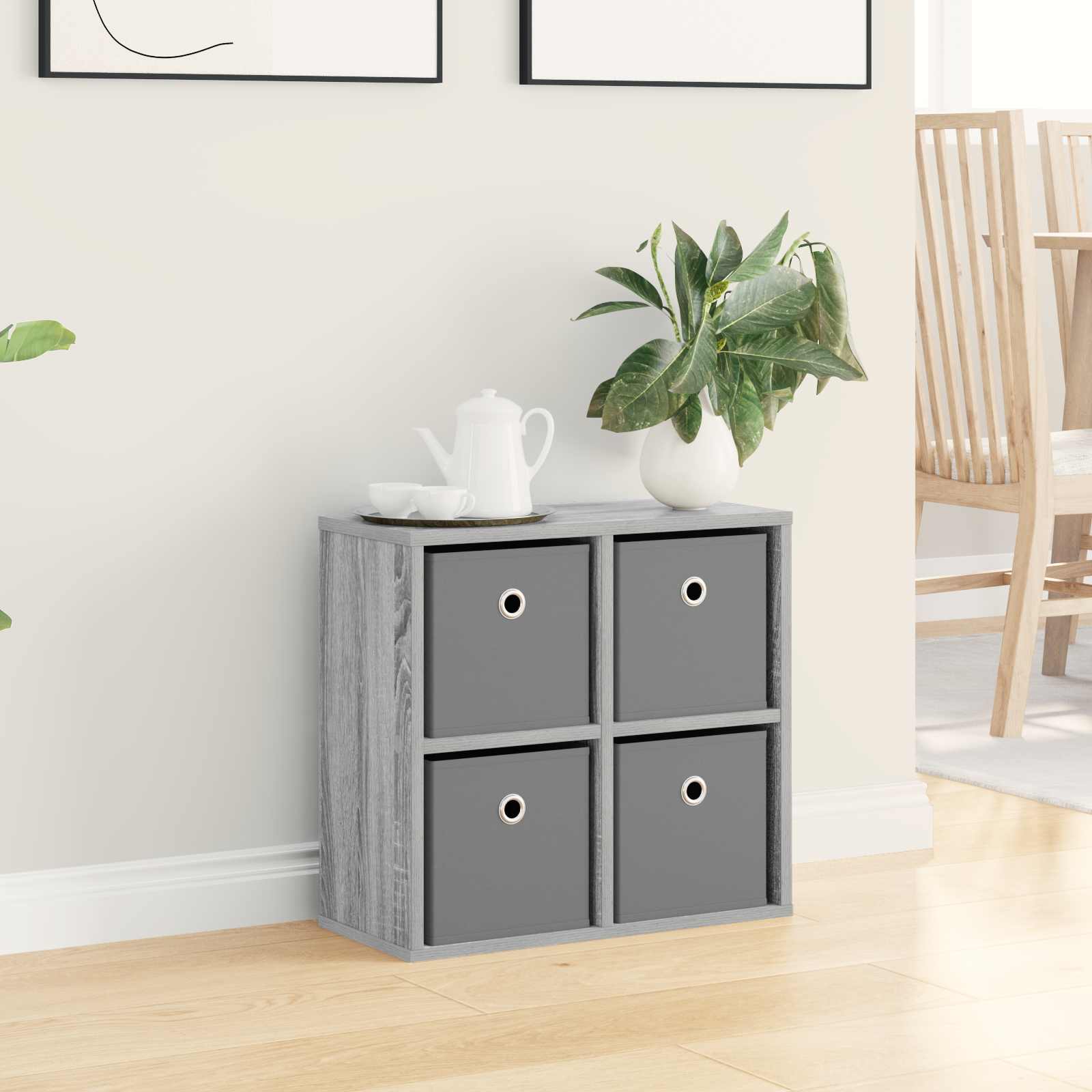 vidaXL Sideboard Grey Sonoma 49.5 x 22 x 47 cm 4