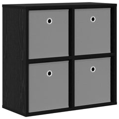 vidaXL Sideboard Black Oak 59.5 x 27 x 57 cm 2