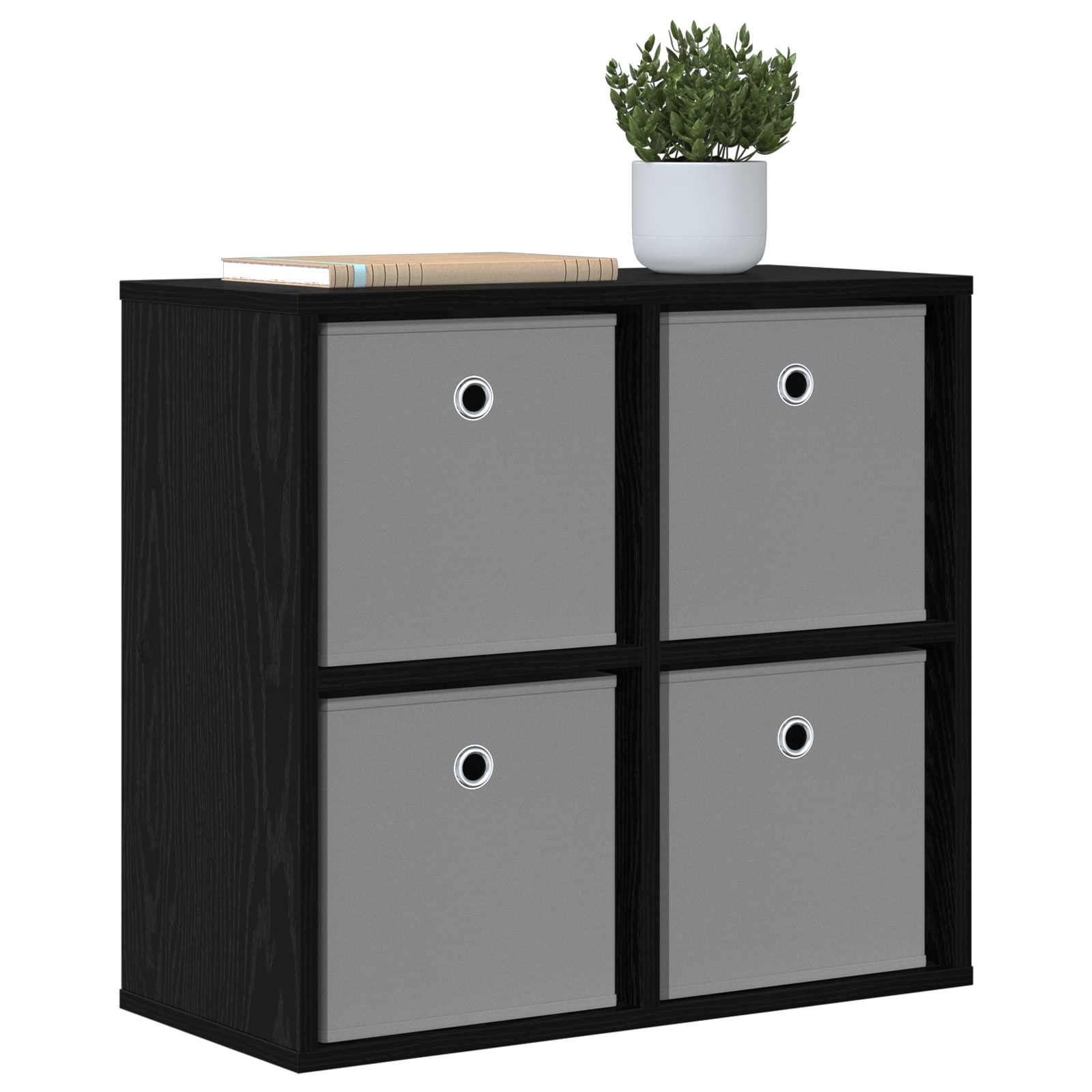 vidaXL Sideboard Black Oak 59.5 x 27 x 57 cm 3