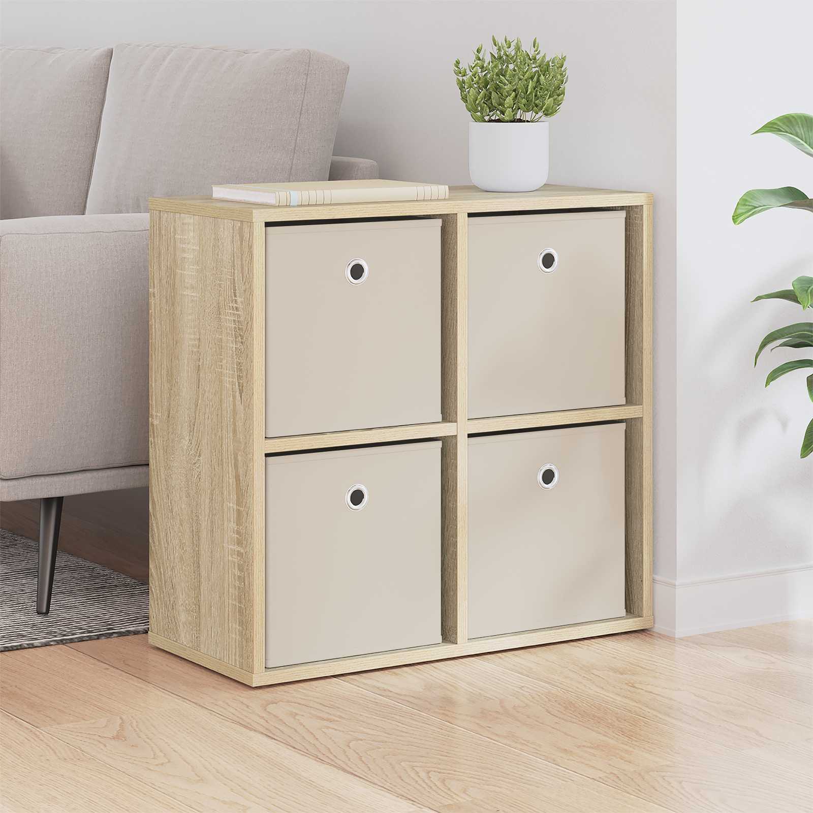 vidaXL Sideboard Sonoma Oak 59.5 x 27 x 57 cm 1