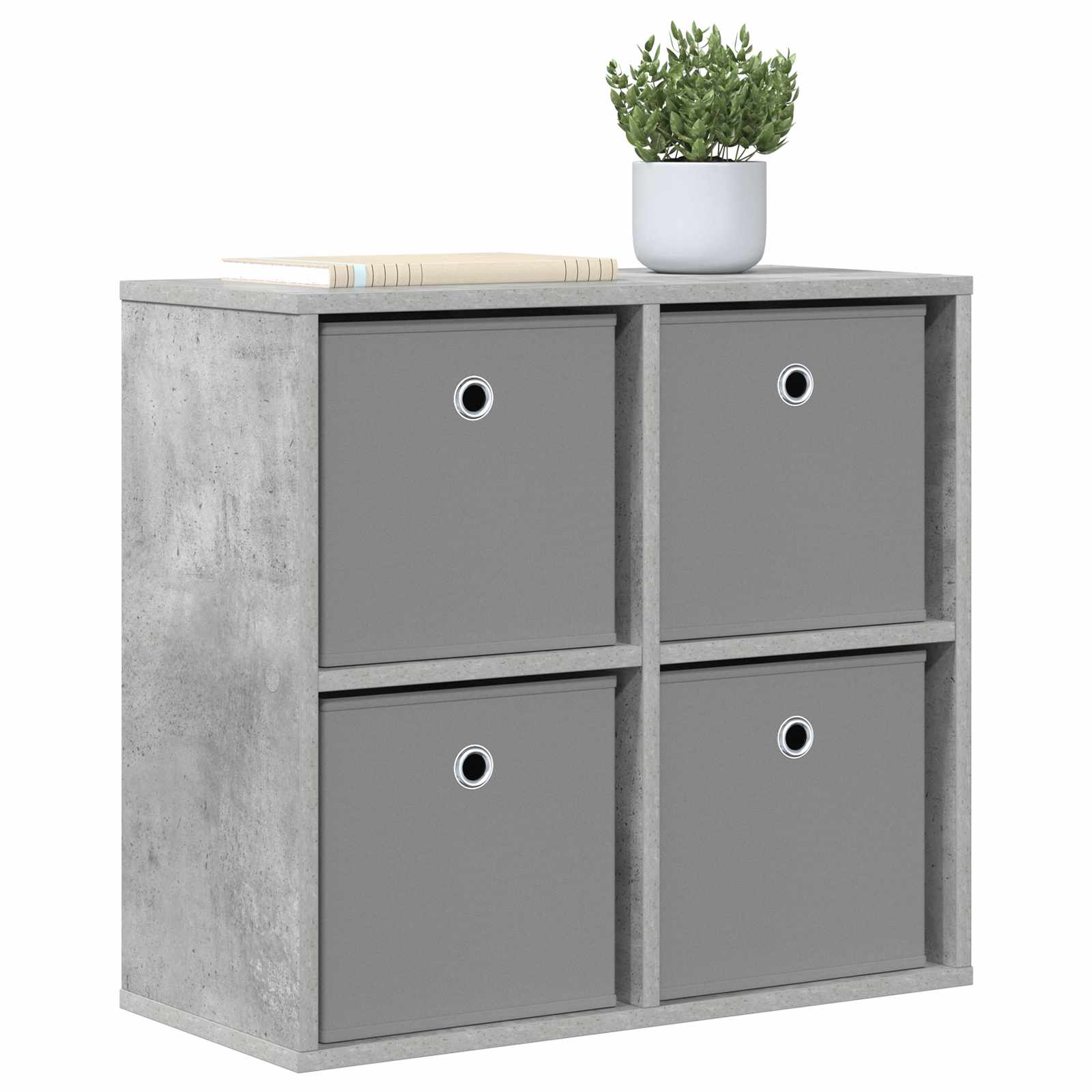 vidaXL Sideboard Concrete Grey 59.5 x 27 x 57 cm 3