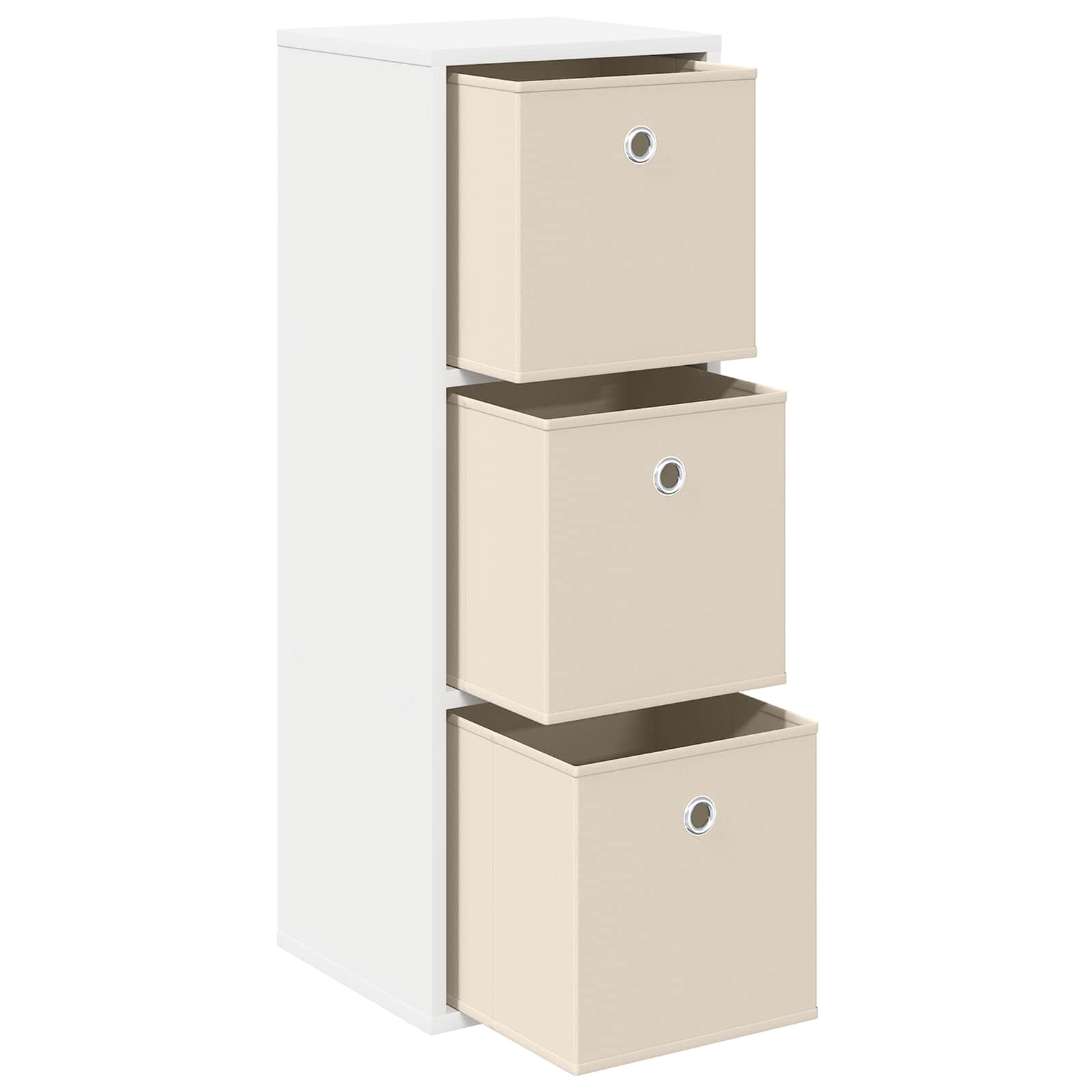 vidaXL Sideboard with Drawer White 30.5 x 27 x 84.5 cm 4