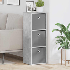 vidaXL Sideboard with Drawer Concrete Grey 30.5 x 27 x 84.5 cm 1