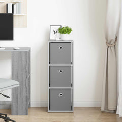 vidaXL Sideboard with Drawer Concrete Grey 30.5 x 27 x 84.5 cm 3
