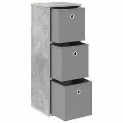 vidaXL Sideboard with Drawer Concrete Grey 30.5 x 27 x 84.5 cm 4