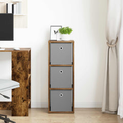 vidaXL Sideboard with Drawer Smoked Oak 30.5 x 27 x 84.5 cm 3