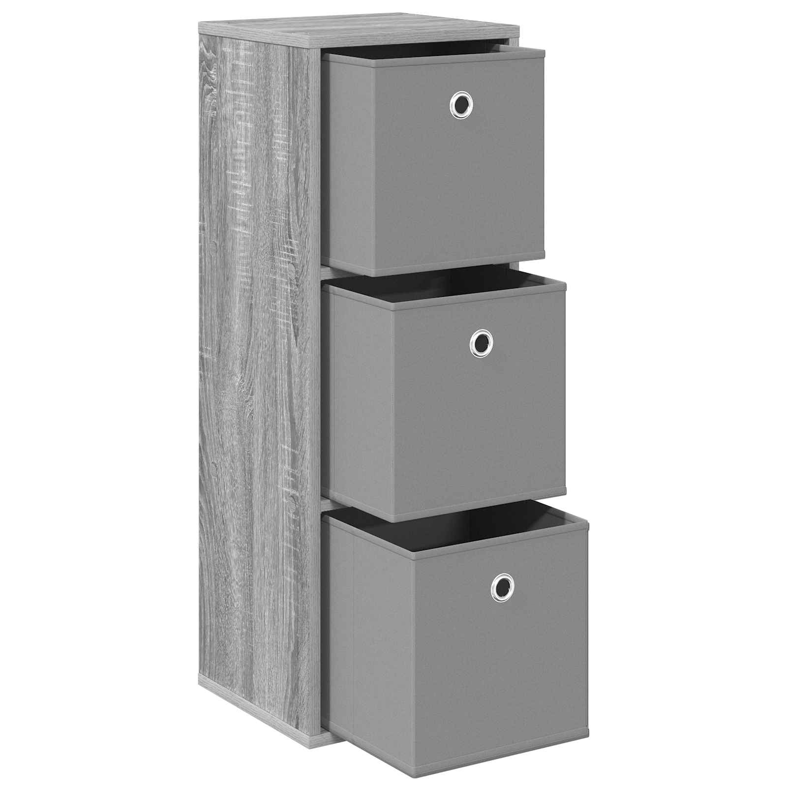 vidaXL Sideboard with Drawer Grey Sonoma 30.5 x 27 x 84.5 cm 4