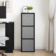 vidaXL Sideboard with Drawer Black Oak 35 x 32 x 99.5 cm 3