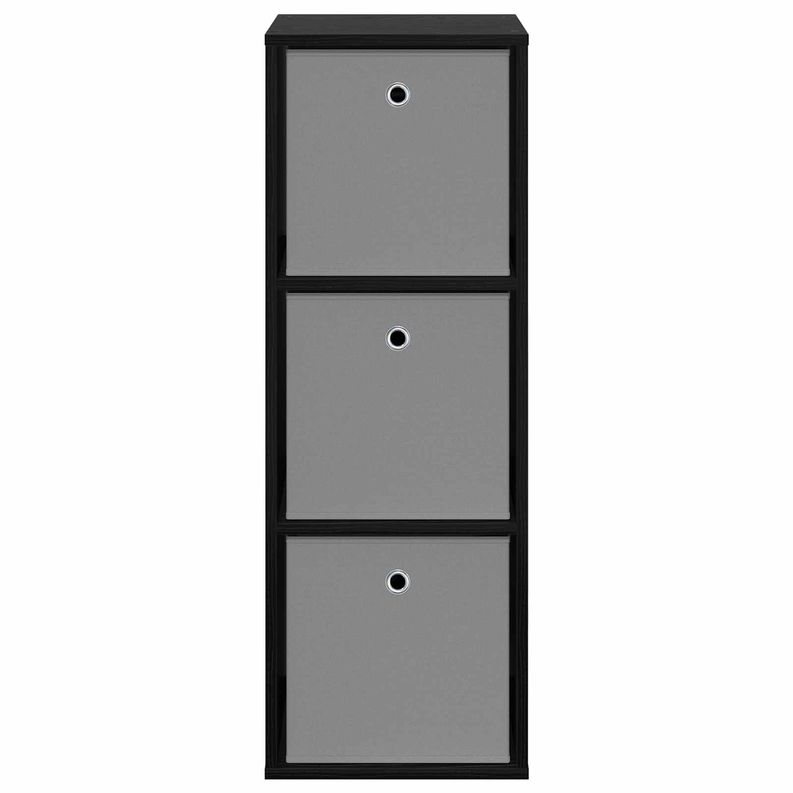 vidaXL Sideboard with Drawer Black Oak 35 x 32 x 99.5 cm 5