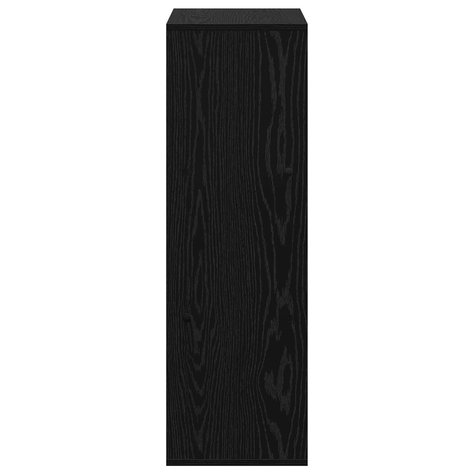 vidaXL Sideboard with Drawer Black Oak 35 x 32 x 99.5 cm 6