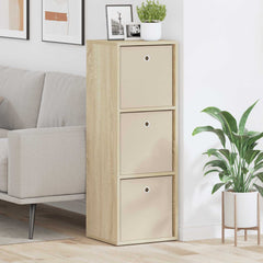 vidaXL Sideboard with Drawer Sonoma Oak 35 x 32 x 99.5 cm 1
