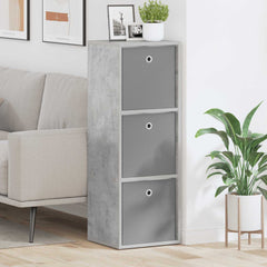 vidaXL Sideboard with Drawer Concrete Grey 35 x 32 x 99.5 cm 1