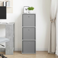 vidaXL Sideboard with Drawer Concrete Grey 35 x 32 x 99.5 cm 3