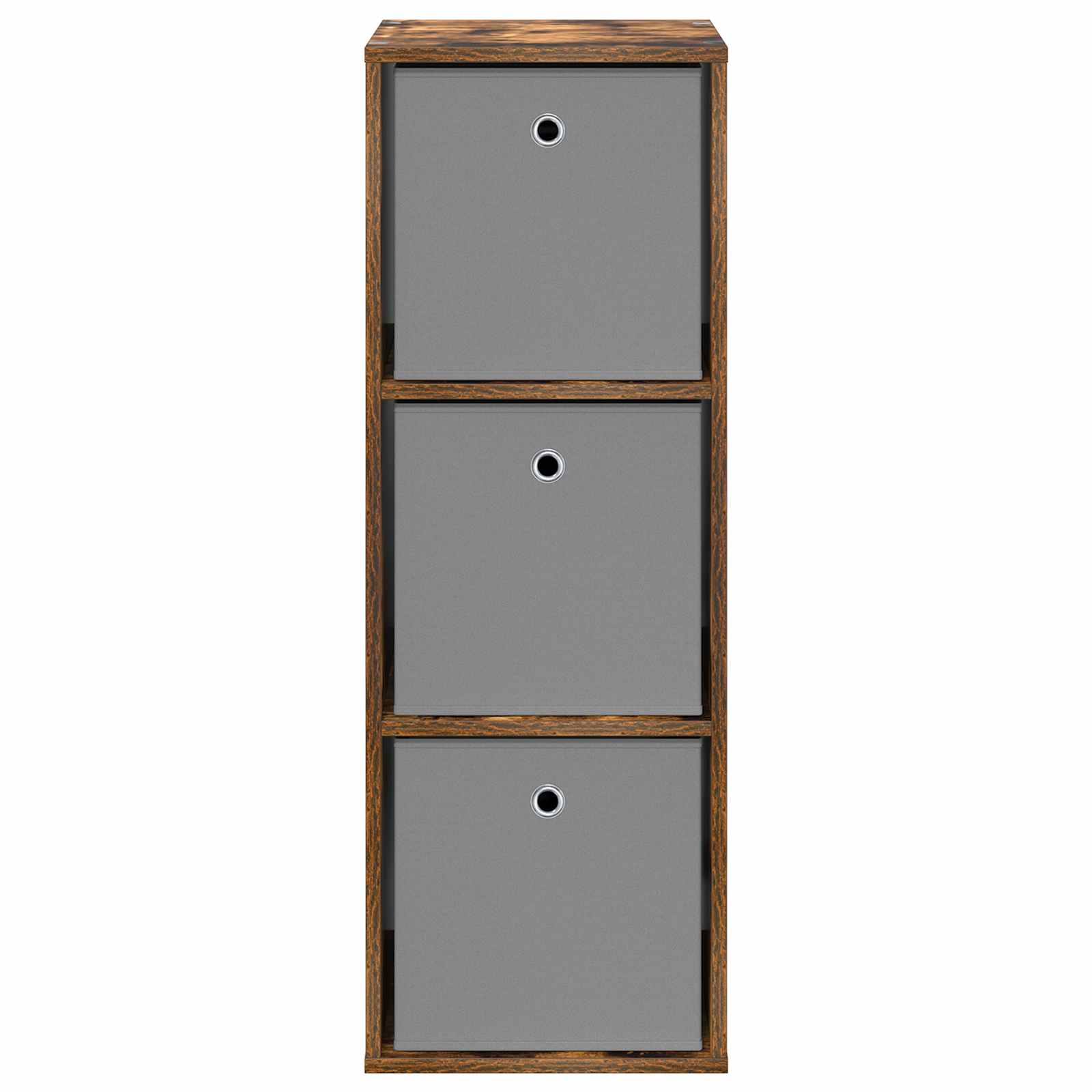vidaXL Sideboard with Drawer Smoked Oak 35 x 32 x 99.5 cm 5