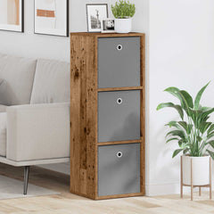 vidaXL Sideboard with Drawer Old Wood 35 x 32 x 99.5 cm 1