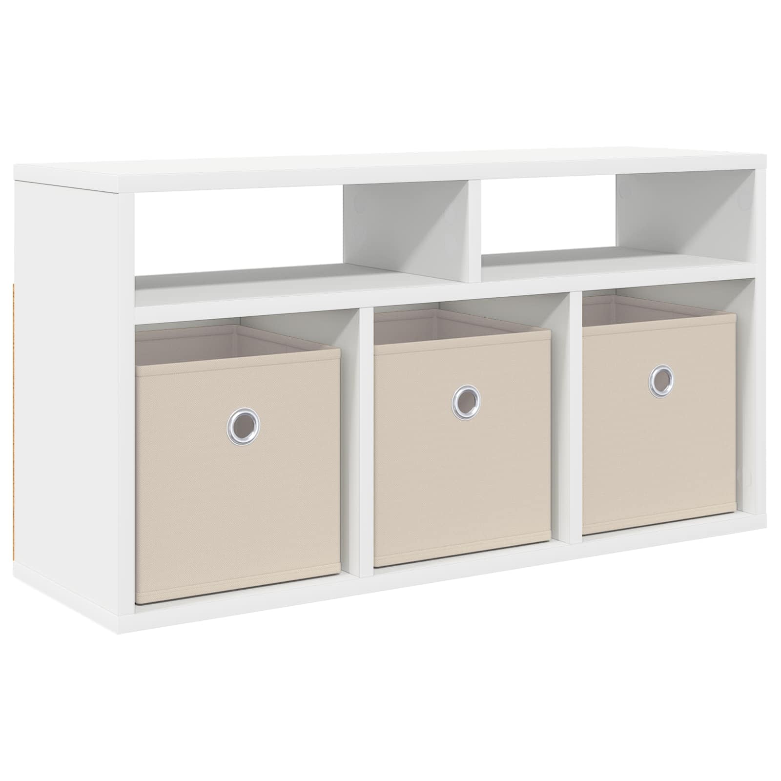 vidaXL Lowboard with Drawer White 72 x 22.5 x 38 cm 2