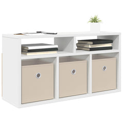 vidaXL Lowboard with Drawer White 72 x 22.5 x 38 cm 3