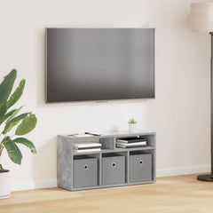 vidaXL Lowboard with Drawer Concrete Grey 72 x 22.5 x 38 cm 1