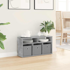 vidaXL Lowboard with Drawer Concrete Grey 72 x 22.5 x 38 cm 4